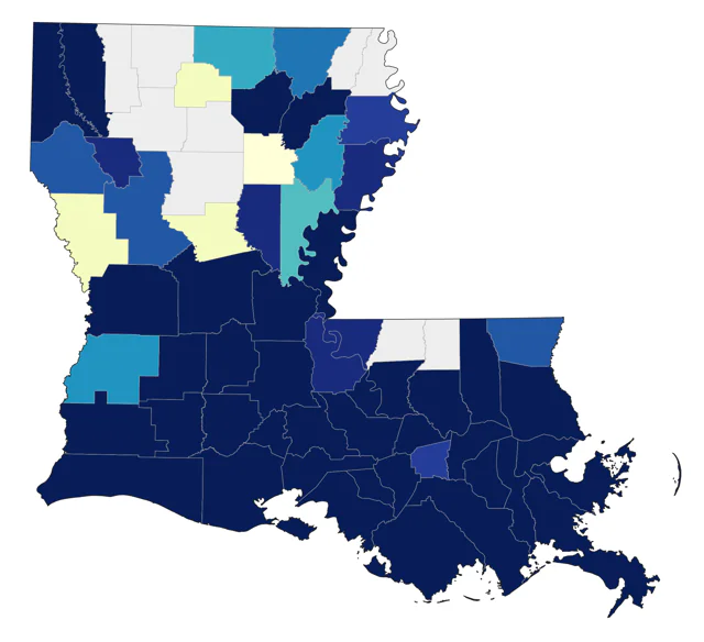 Black-crowned Night Heron county map