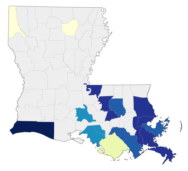 Black Scoter county map