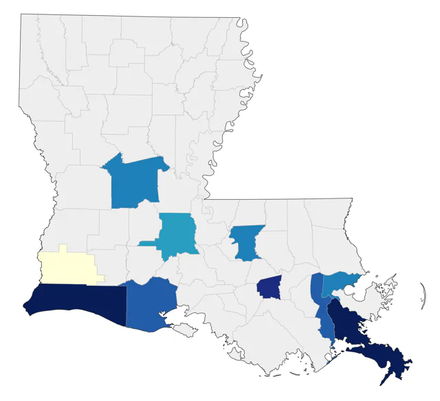 Black-throated Gray Warbler county map