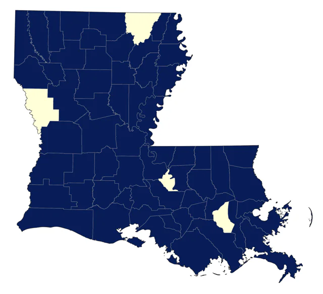Blue Grosbeak county map