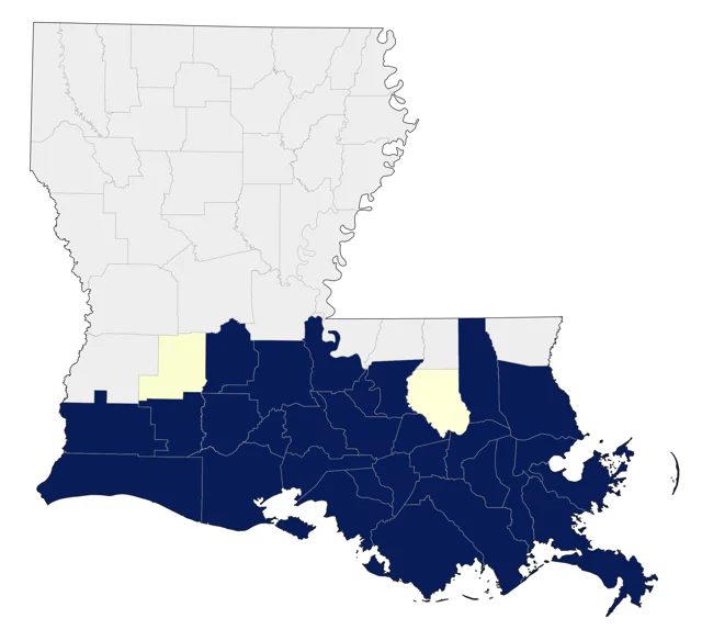 Boat-tailed Grackle county map