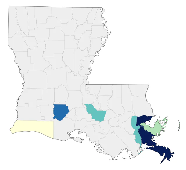 Brown-crested Flycatcher county map