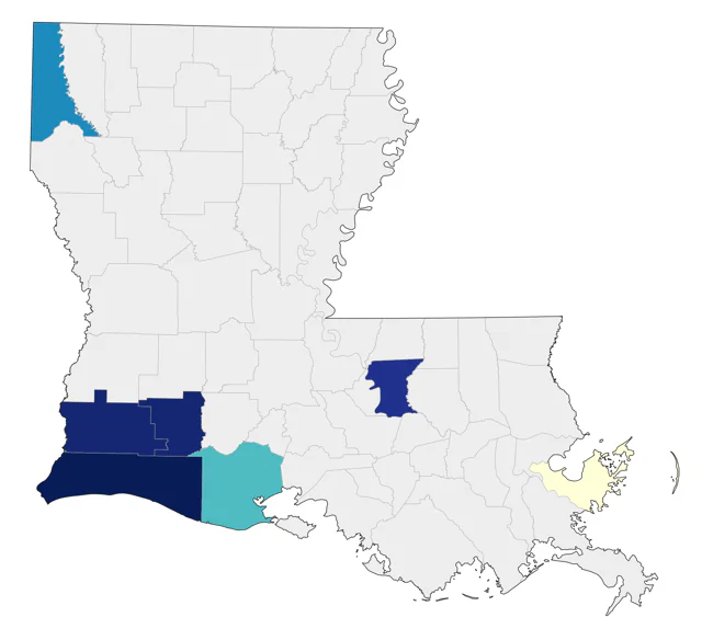California Gull county map