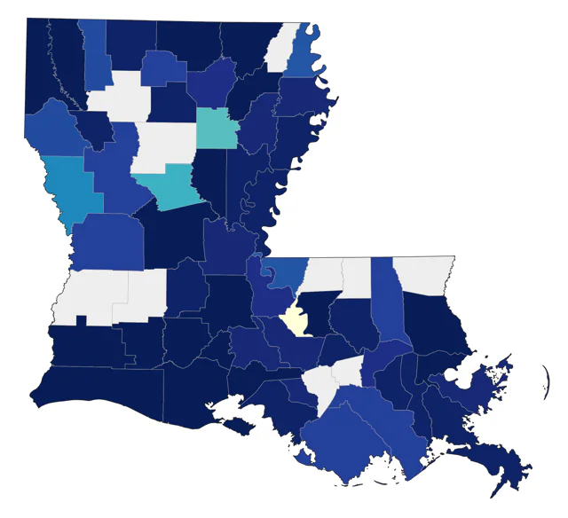 Canvasback county map