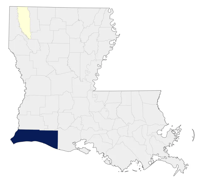 Cassin's Sparrow county map