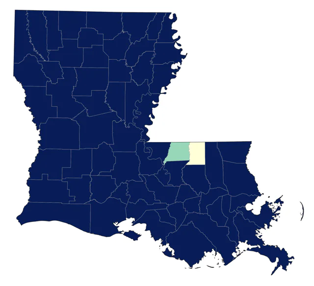 Double-crested Cormorant county map
