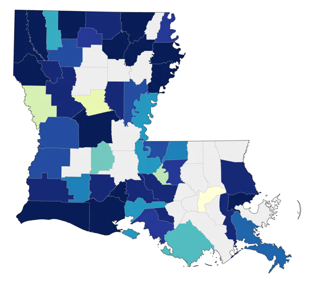 Eastern Warbling Vireo county map