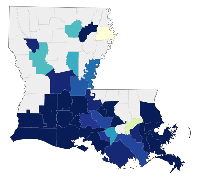 Glossy Ibis county map