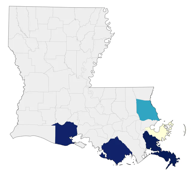 Great Shearwater county map