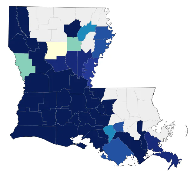 Great-tailed Grackle county map