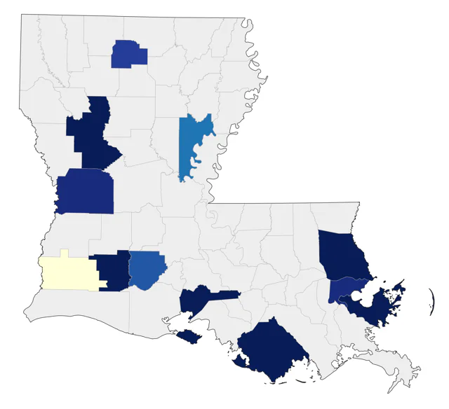 Helmeted Guineafowl county map