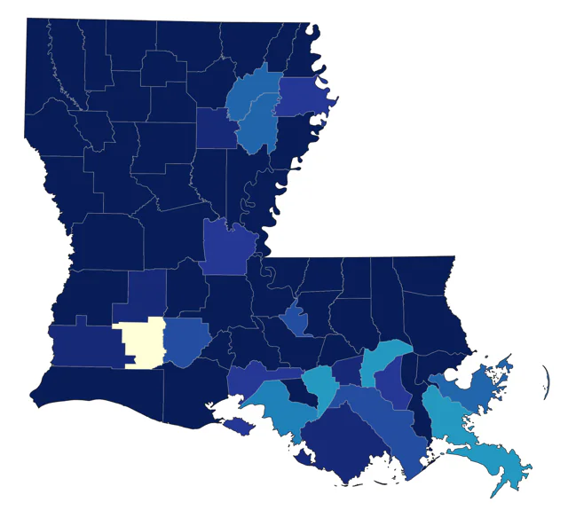 Kentucky Warbler county map