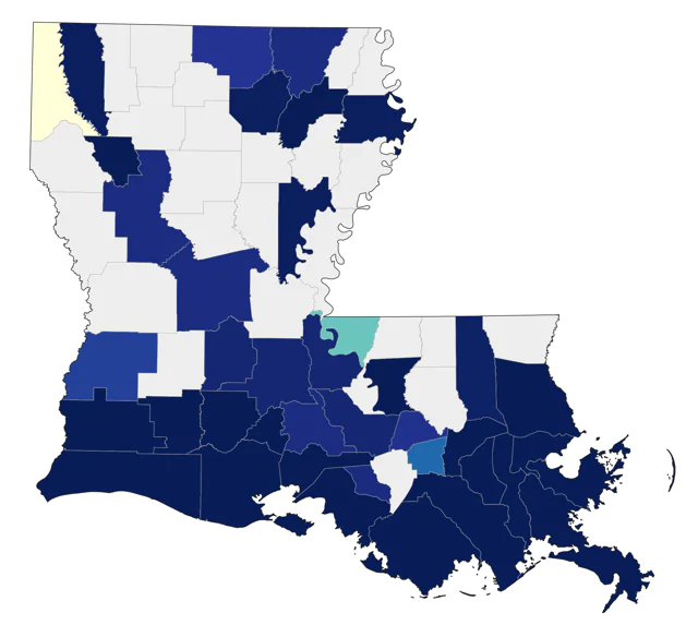 King Rail county map