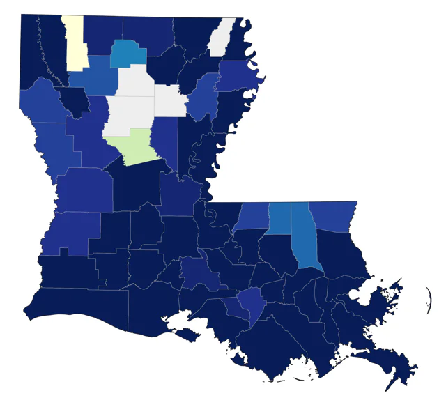 Least Sandpiper county map