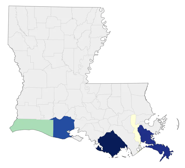 Masked Booby county map