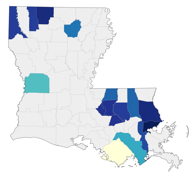 Mute Swan county map