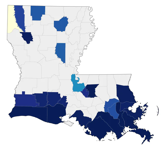 Nelson's Sparrow county map