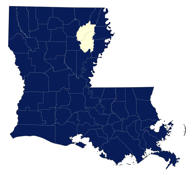 Northern Parula county map