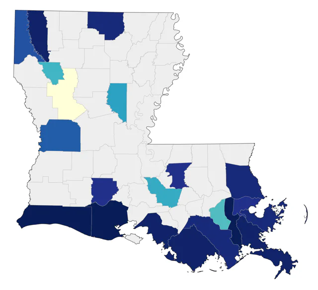 Piping Plover county map