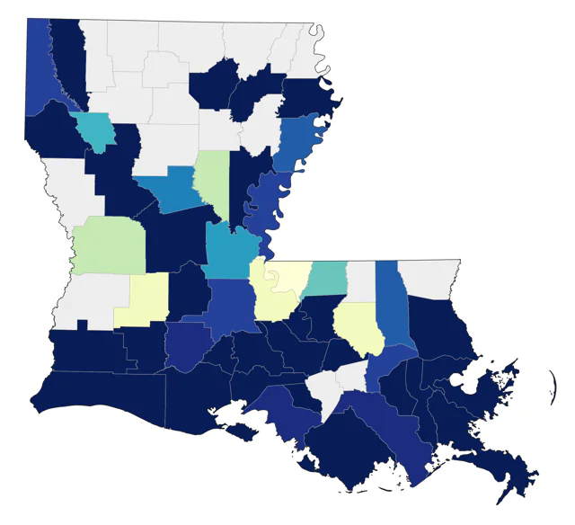 Purple Gallinule county map