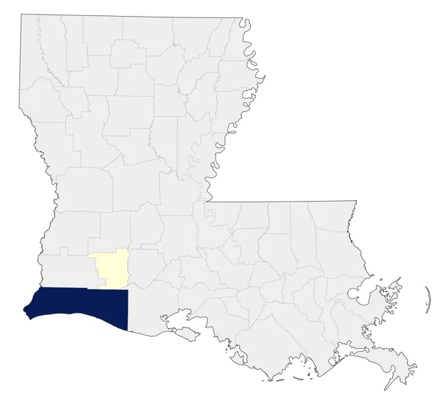 Pyrrhuloxia county map