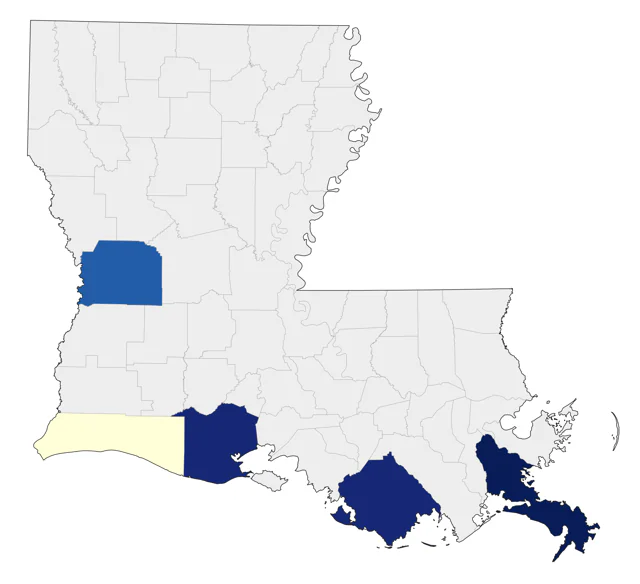 Red-footed Booby county map