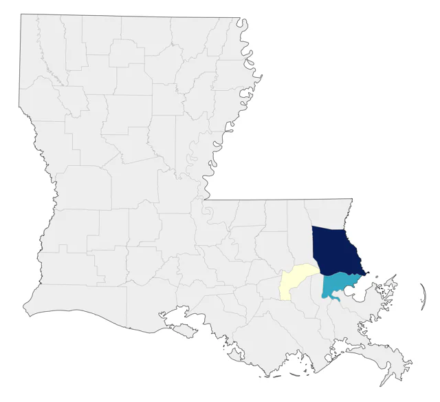 Rosy-faced Lovebird county map