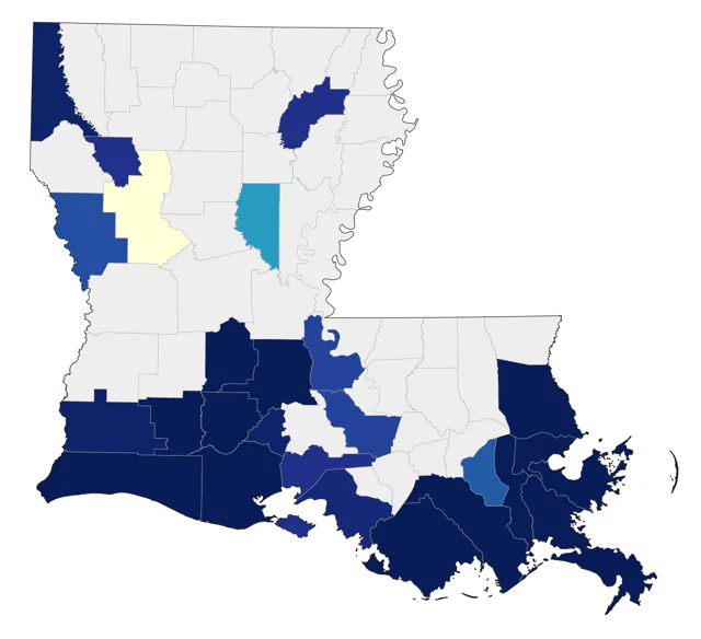 Ruddy Turnstone county map