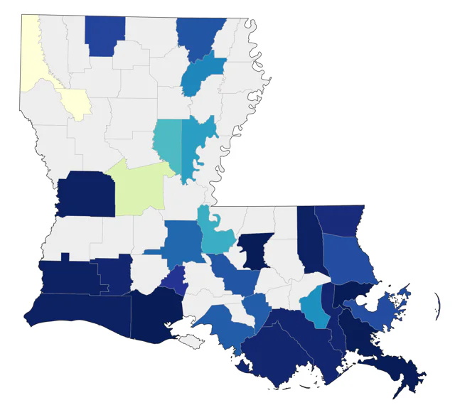 Say's Phoebe county map