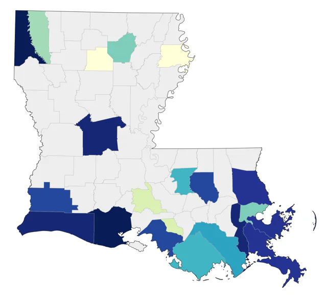 Surf Scoter county map