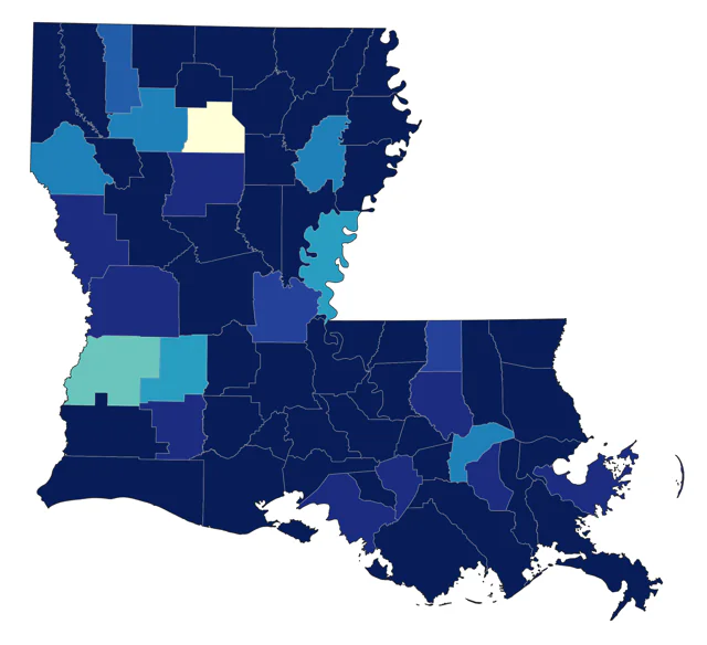Tennessee Warbler county map