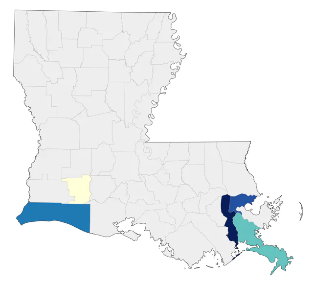 Townsend's Warbler county map