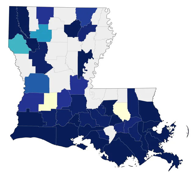 Virginia Rail county map