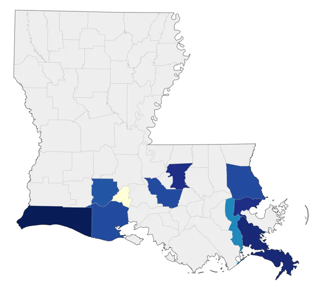 Western Flycatcher county map