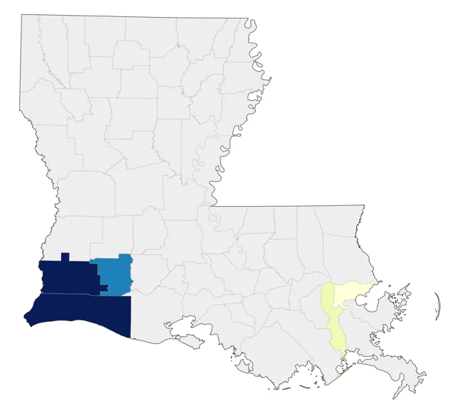 White-tailed Hawk county map