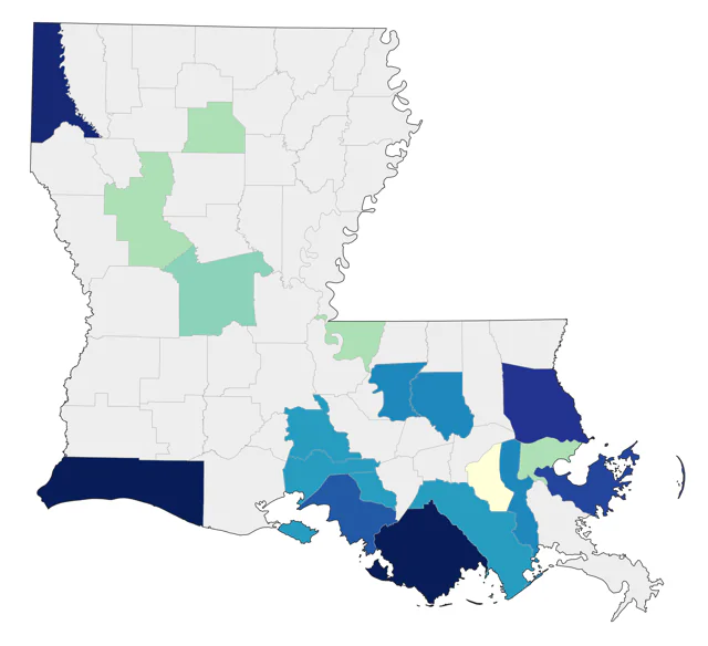 White-winged Scoter county map