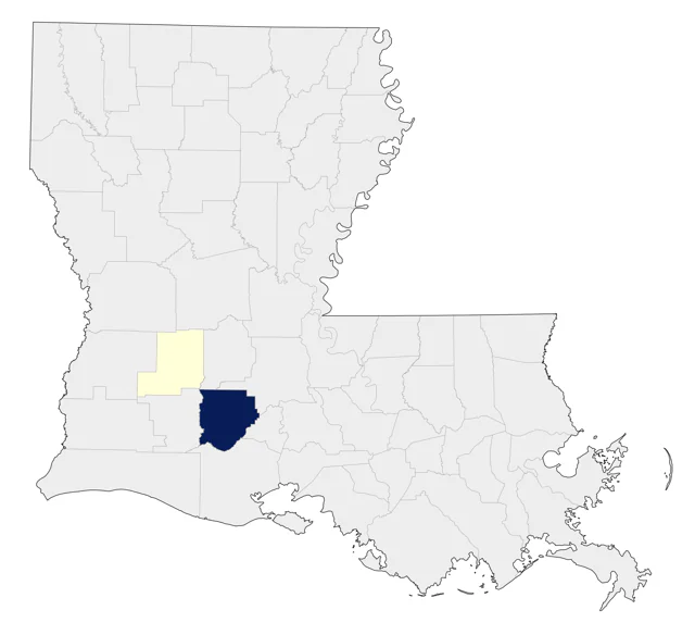 Whooping Crane county map