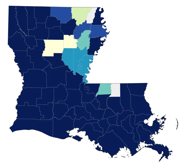 Yellow-crowned Night Heron county map