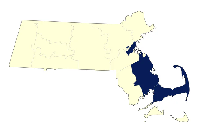 American Golden-Plover county map