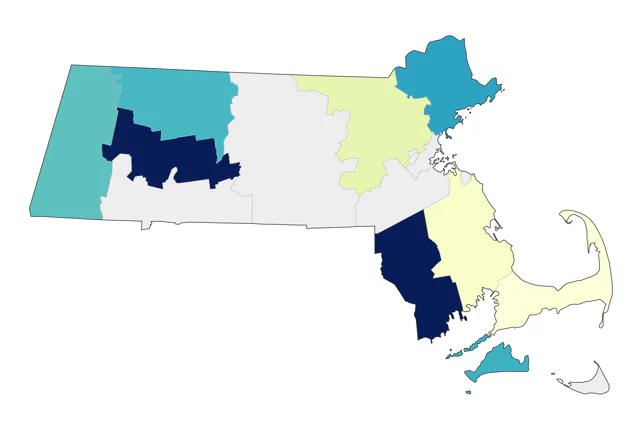 Brewer's Blackbird county map