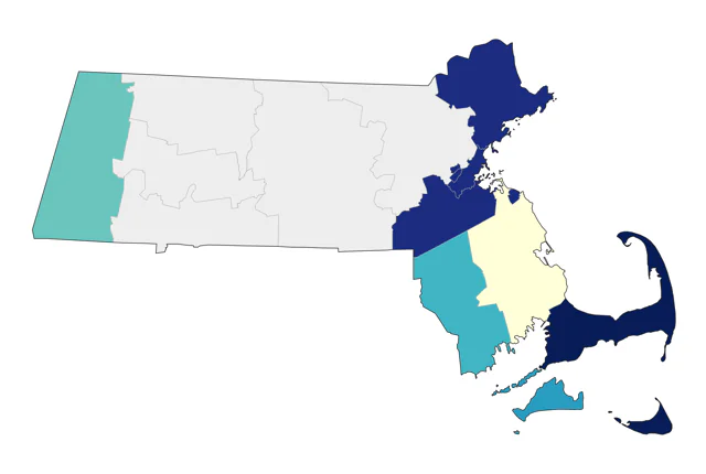 Brown Booby county map