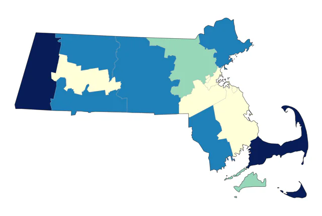 Canvasback county map