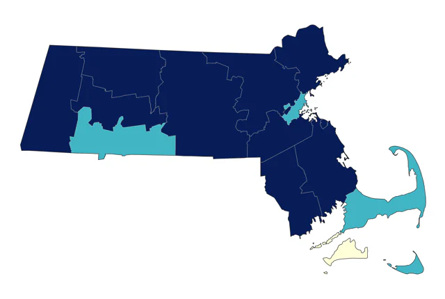 Caspian Tern county map