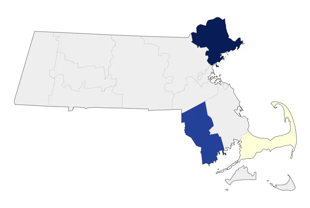 Common Ringed Plover county map