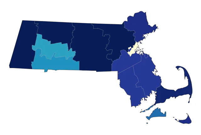 Golden-winged Warbler county map