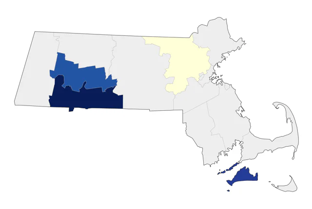 Hermit Warbler county map