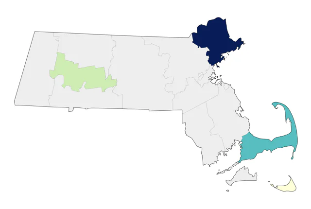 Lazuli Bunting county map