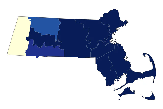Little Blue Heron county map