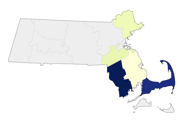 Little Stint county map