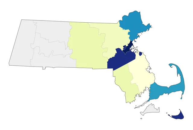 Monk Parakeet county map